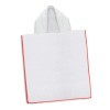 Kids Hooded Towels red overlocking